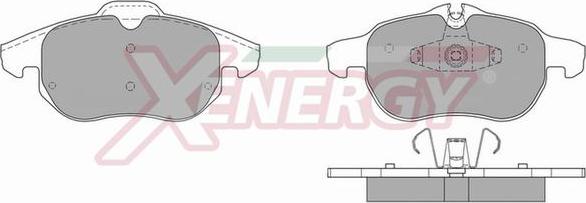 AP XENERGY X40831 - Комплект спирачно феродо, дискови спирачки vvparts.bg