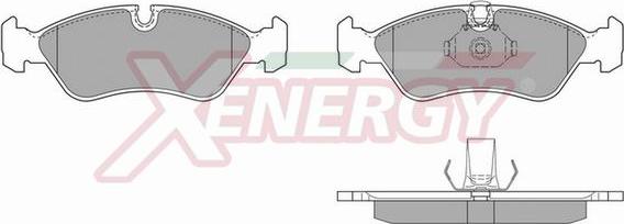 AP XENERGY X40384 - Комплект спирачно феродо, дискови спирачки vvparts.bg