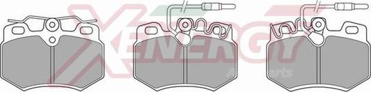 AP XENERGY X40209 - Комплект спирачно феродо, дискови спирачки vvparts.bg