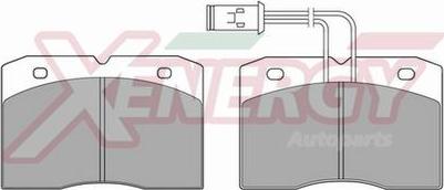 AP XENERGY X40208 - Комплект спирачно феродо, дискови спирачки vvparts.bg