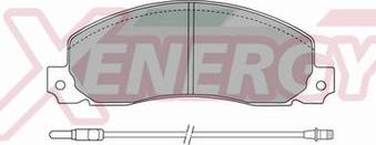 AP XENERGY X40216 - Комплект спирачно феродо, дискови спирачки vvparts.bg