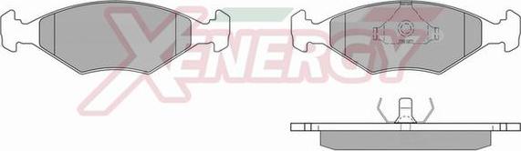 AP XENERGY X40224 - Комплект спирачно феродо, дискови спирачки vvparts.bg