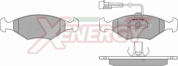 AP XENERGY X40228 - Комплект спирачно феродо, дискови спирачки vvparts.bg