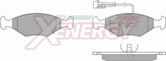 AP XENERGY X40222 - Комплект спирачно феродо, дискови спирачки vvparts.bg