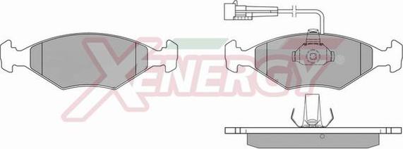 AP XENERGY X40227 - Комплект спирачно феродо, дискови спирачки vvparts.bg