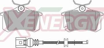 AP XENERGY X40277 - Комплект спирачно феродо, дискови спирачки vvparts.bg