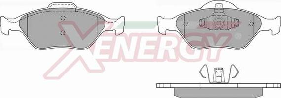 AP XENERGY X40740 - Комплект спирачно феродо, дискови спирачки vvparts.bg