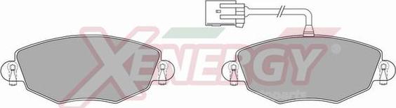 AP XENERGY X40766 - Комплект спирачно феродо, дискови спирачки vvparts.bg