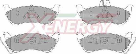 AP XENERGY X40706 - Комплект спирачно феродо, дискови спирачки vvparts.bg