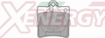 AP XENERGY X40720 - Комплект спирачно феродо, дискови спирачки vvparts.bg