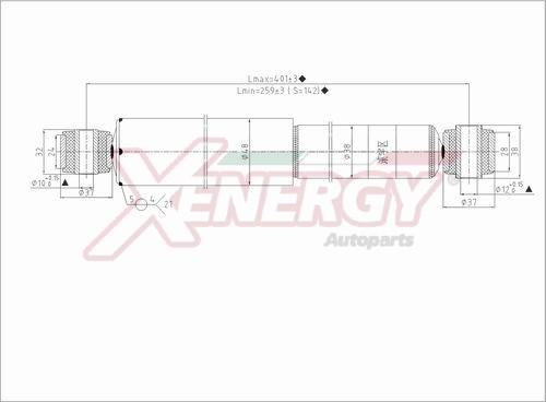 AP XENERGY X414343 - Амортисьор vvparts.bg