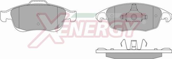 AP XENERGY X41020 - Комплект спирачно феродо, дискови спирачки vvparts.bg