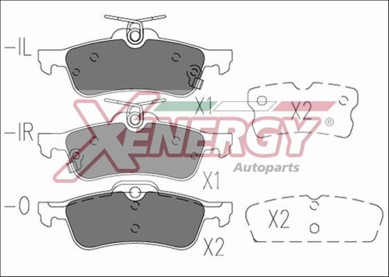 AP XENERGY X41194 - Комплект спирачно феродо, дискови спирачки vvparts.bg