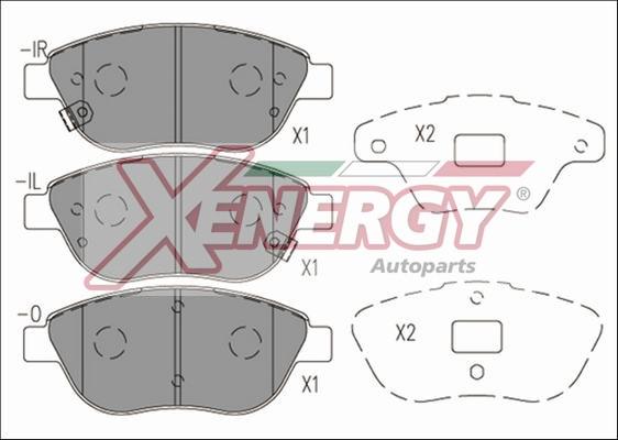 AP XENERGY X41186 - Комплект спирачно феродо, дискови спирачки vvparts.bg