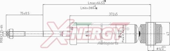 AP XENERGY X411343 - Амортисьор vvparts.bg