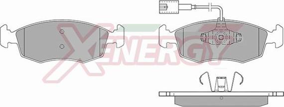 AP XENERGY X41120 - Комплект спирачно феродо, дискови спирачки vvparts.bg