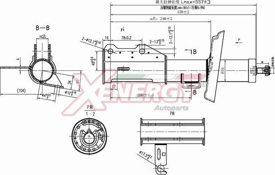 AP XENERGY X418339 - Амортисьор vvparts.bg