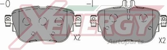 AP XENERGY X41311 - Комплект спирачно феродо, дискови спирачки vvparts.bg