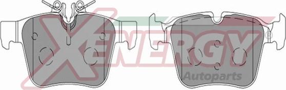 AP XENERGY X41339 - Комплект спирачно феродо, дискови спирачки vvparts.bg