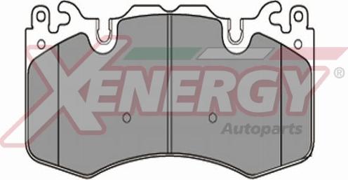 AP XENERGY X41325 - Комплект спирачно феродо, дискови спирачки vvparts.bg