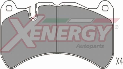 AP XENERGY X41320 - Комплект спирачно феродо, дискови спирачки vvparts.bg