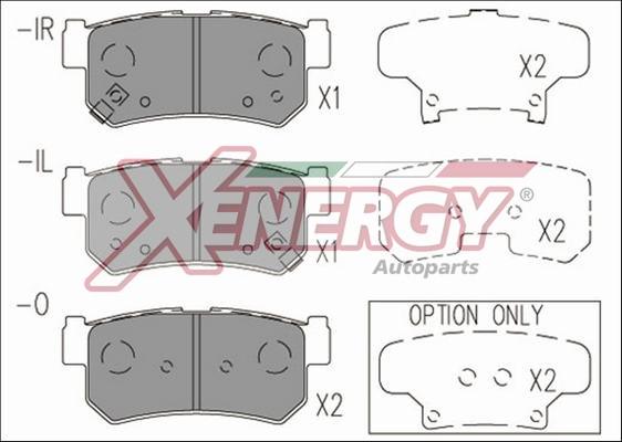 AP XENERGY X41235 - Комплект спирачно феродо, дискови спирачки vvparts.bg