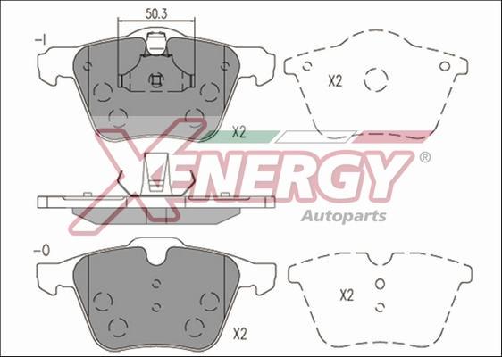 AP XENERGY X41236 - Комплект спирачно феродо, дискови спирачки vvparts.bg