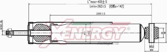 AP XENERGY X488344 - Амортисьор vvparts.bg