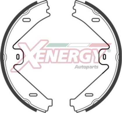 AP XENERGY X50499 - Комплект спирачна челюст vvparts.bg