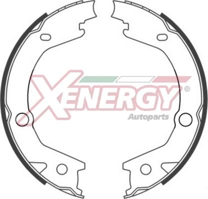 AP XENERGY X50411 - Комплект спирачна челюст vvparts.bg