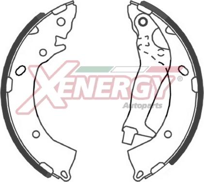 AP XENERGY X50482 - Комплект спирачна челюст vvparts.bg