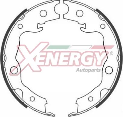AP XENERGY X50434 - Комплект спирачна челюст vvparts.bg