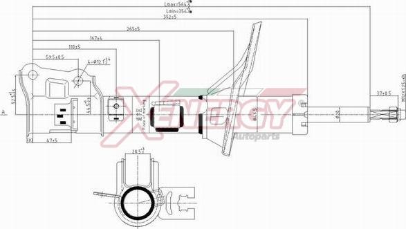 AP XENERGY X504333 - Амортисьор vvparts.bg