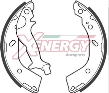 AP XENERGY X50426 - Комплект спирачна челюст vvparts.bg