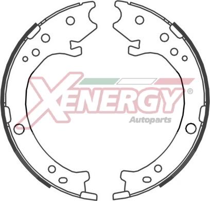 AP XENERGY X50541 - Комплект спирачна челюст vvparts.bg