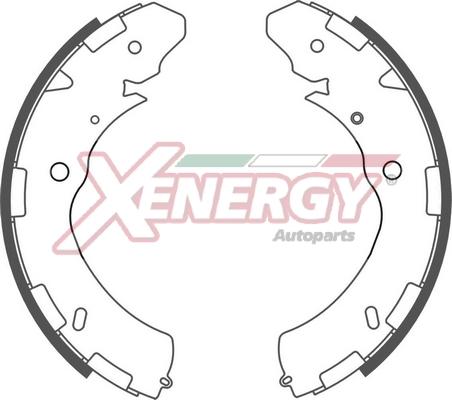 AP XENERGY X50568 - Комплект спирачна челюст vvparts.bg