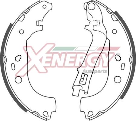 AP XENERGY X50505 - Комплект спирачна челюст vvparts.bg