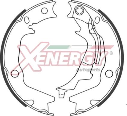 AP XENERGY X50511 - Комплект спирачна челюст vvparts.bg