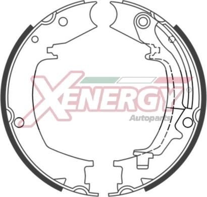 AP XENERGY X50531 - Комплект спирачна челюст vvparts.bg