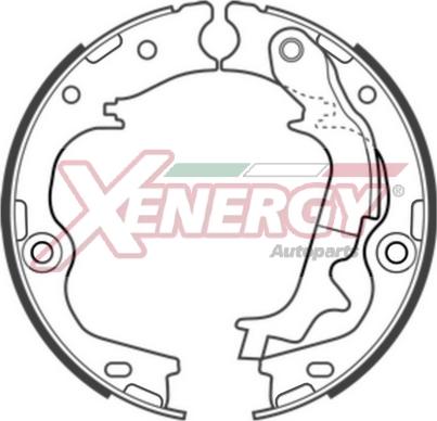 AP XENERGY X50692 - Комплект спирачна челюст vvparts.bg