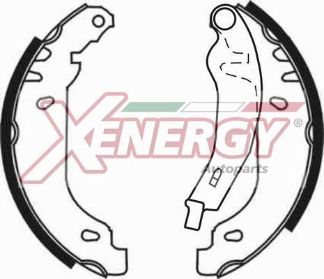 AP XENERGY X50667 - Комплект спирачна челюст vvparts.bg