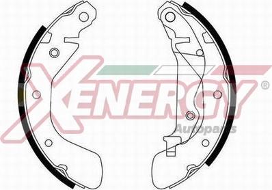 AP XENERGY X50382 - Комплект спирачна челюст vvparts.bg