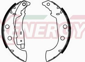 AP XENERGY X50326 - Комплект спирачна челюст vvparts.bg