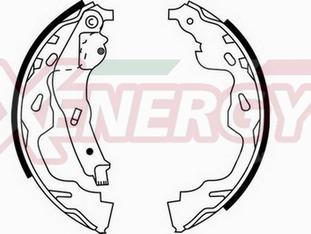 AP XENERGY X50371 - Комплект спирачна челюст vvparts.bg