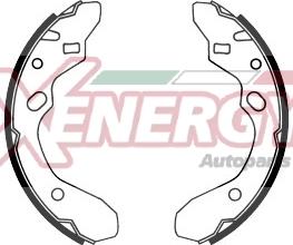 AP XENERGY X50238 - Комплект спирачна челюст vvparts.bg