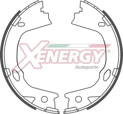 AP XENERGY X50702 - Комплект спирачна челюст vvparts.bg