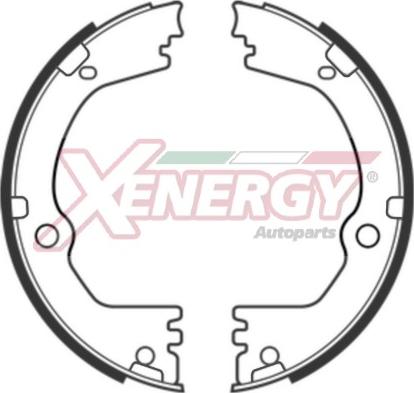 AP XENERGY X50728 - Комплект спирачна челюст, ръчна спирачка vvparts.bg