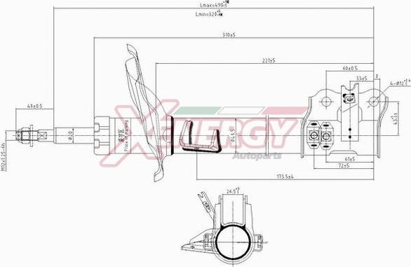 AP XENERGY X516333 - Амортисьор vvparts.bg