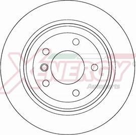 AP XENERGY X602528 - Спирачен диск vvparts.bg