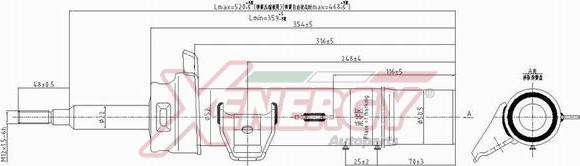 AP XENERGY X625334 - Амортисьор vvparts.bg